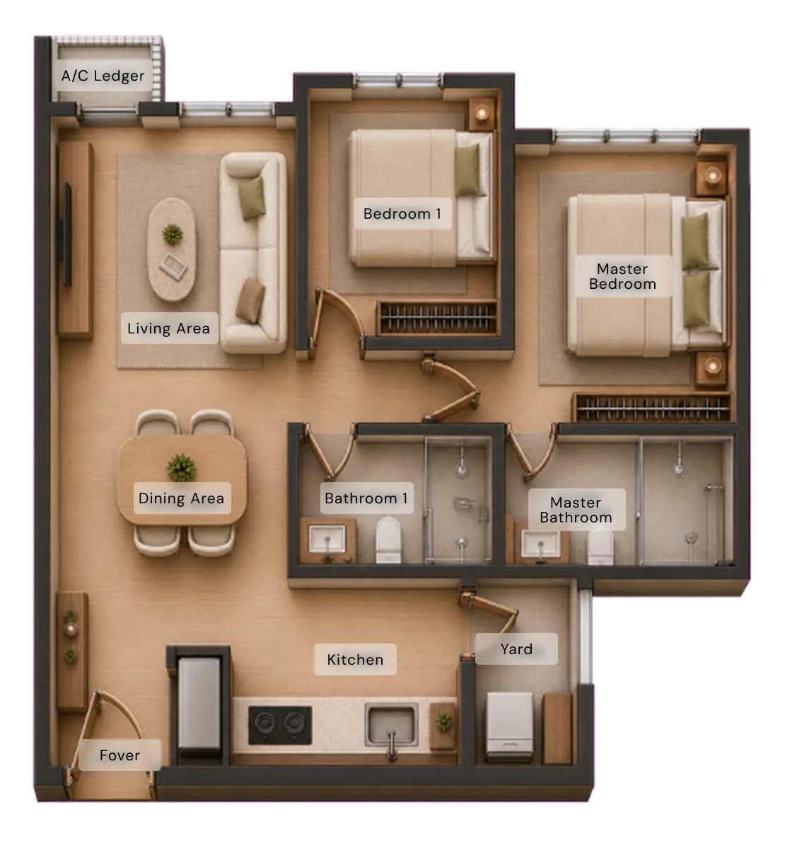 Type D1 Floor Plan
