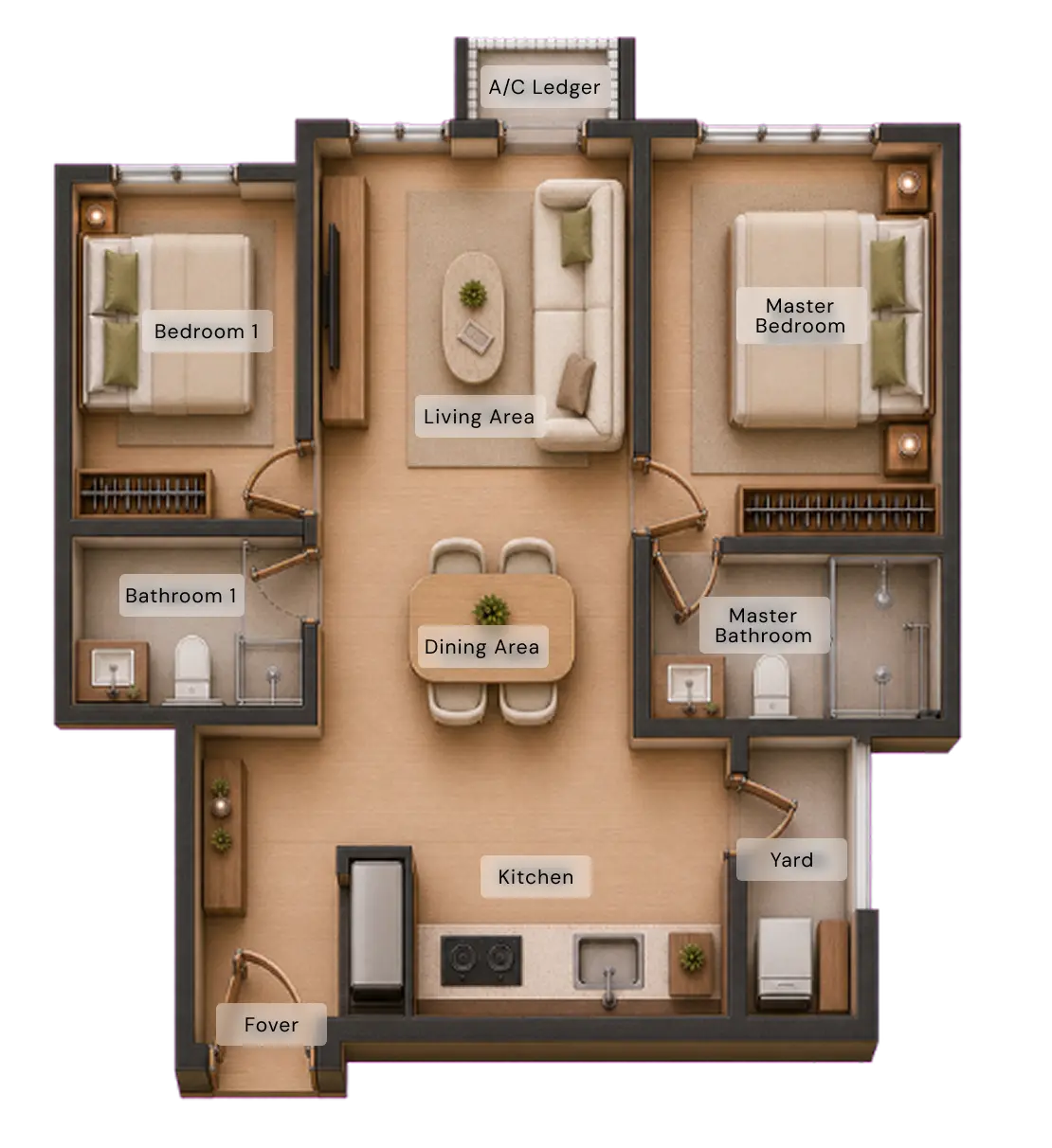 Type D2 Floor Plan