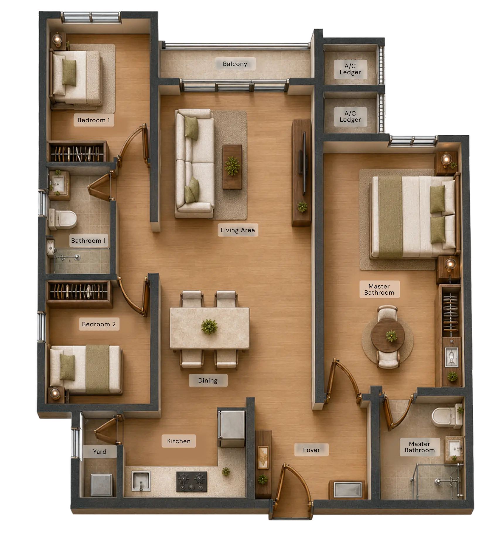 Type F Floor Plan